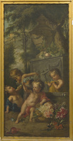KS 005
          <br/>
          Putti spelend met bloemen bij een tuinornament
          <br/>
          <em>Hendriks, Wybrand (1744-1831)</em>